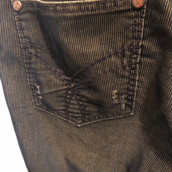 Distressed Brown Cotton Casual Pants - Picture 5 of 6